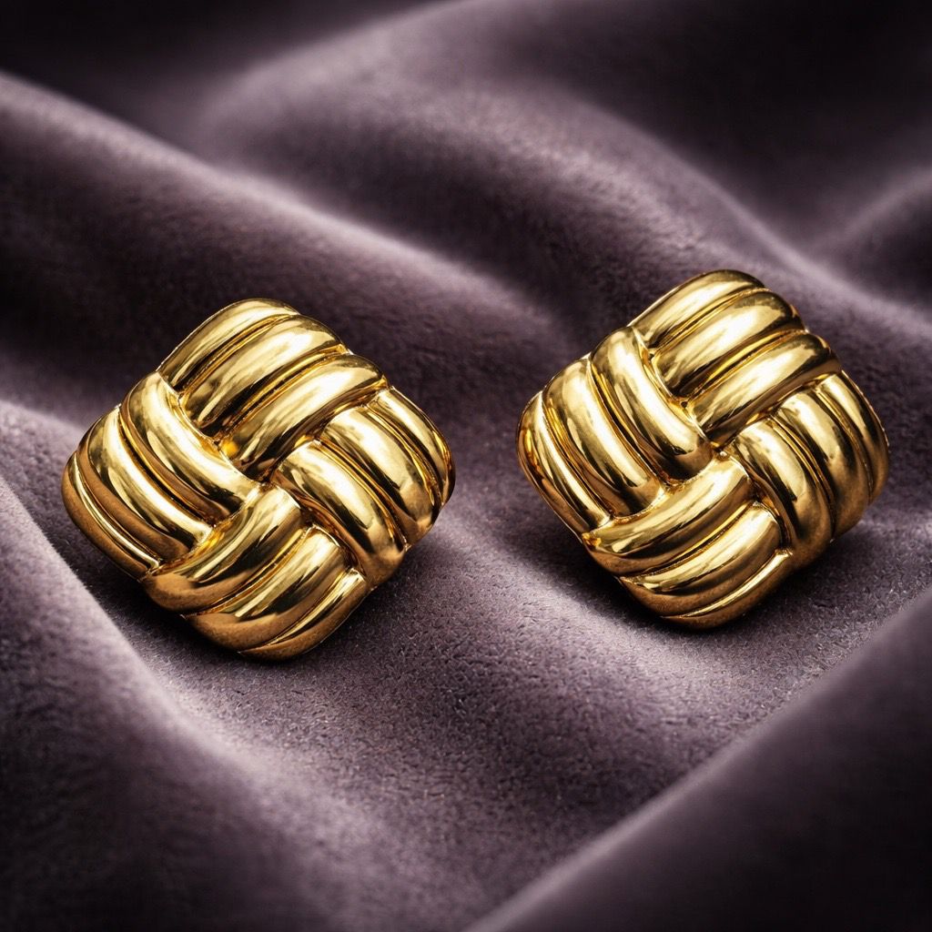 Square Stainless Steel Earrings