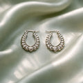 Stainless Steel Silver Hoop Earrings _ Design 9