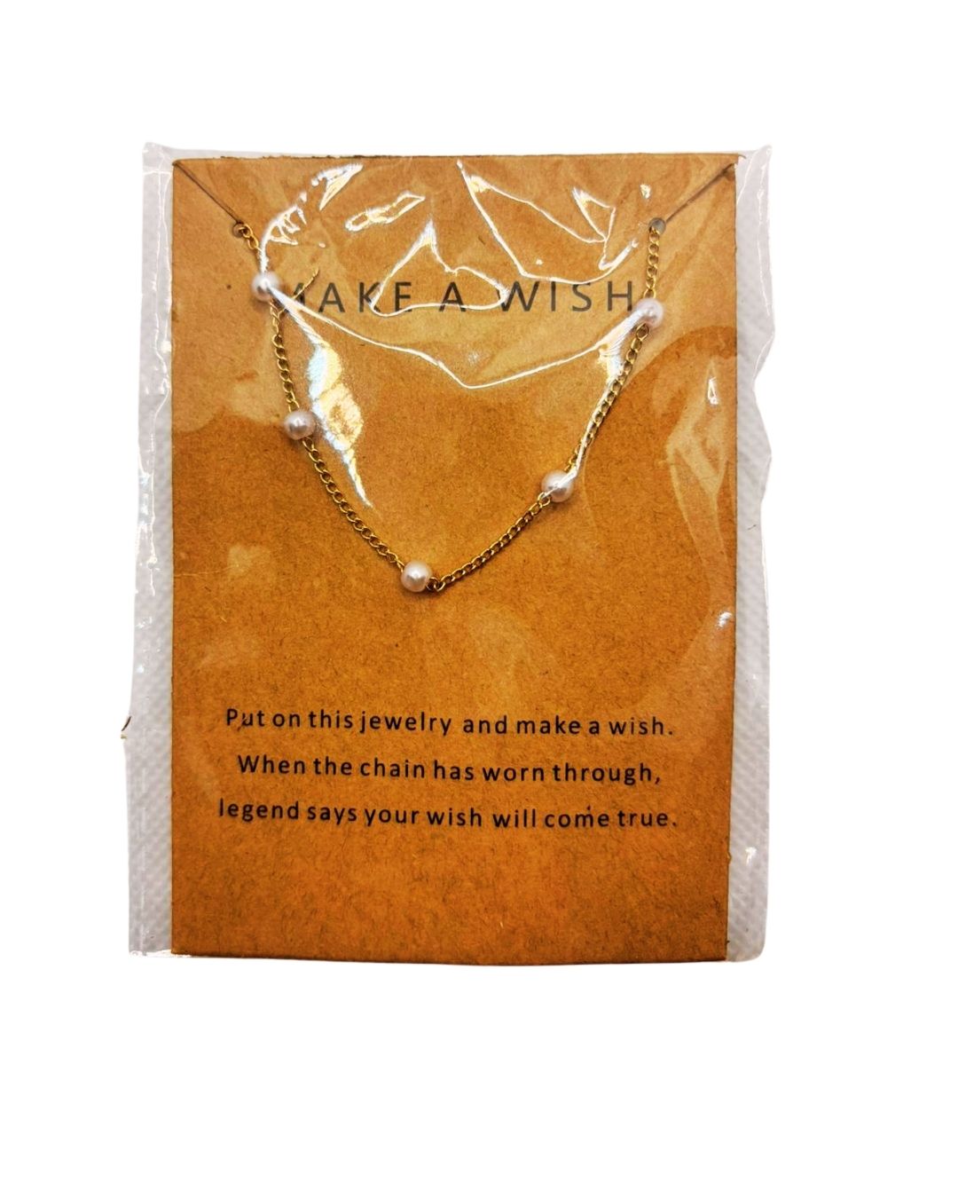 Make A Wish Pearl Station Necklace