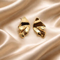 Abstract Leaf-inspired Stud Earrings