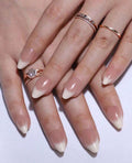 24 Pcs Almond Shape French Press-On Nails