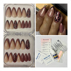 Almond-Shaped Leopard Print Press-on Nails
