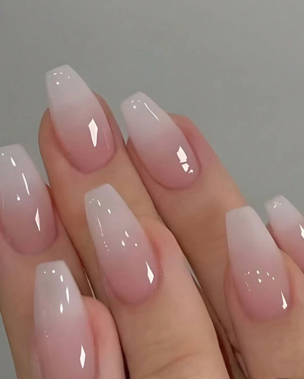 24 Pcs French Ombre Press-On Nails
