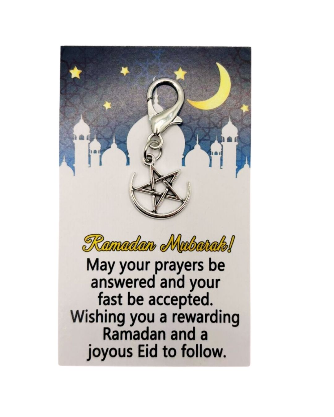 Ramadan Mubarak Crescent & Star Pocket Hug