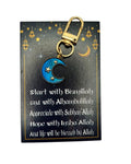 Start with Bismillah Crescent Pocket Hug Keychain