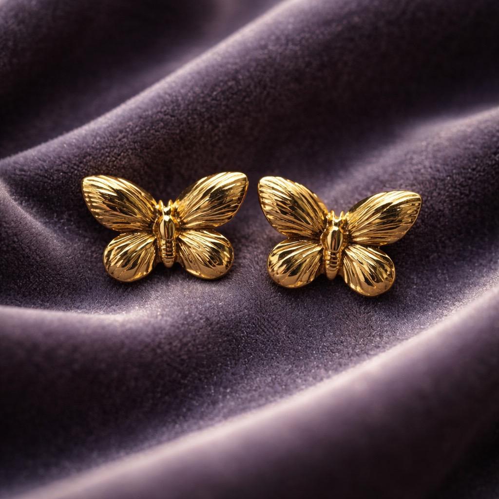 Delicate Butterfly Design Stainless Steel