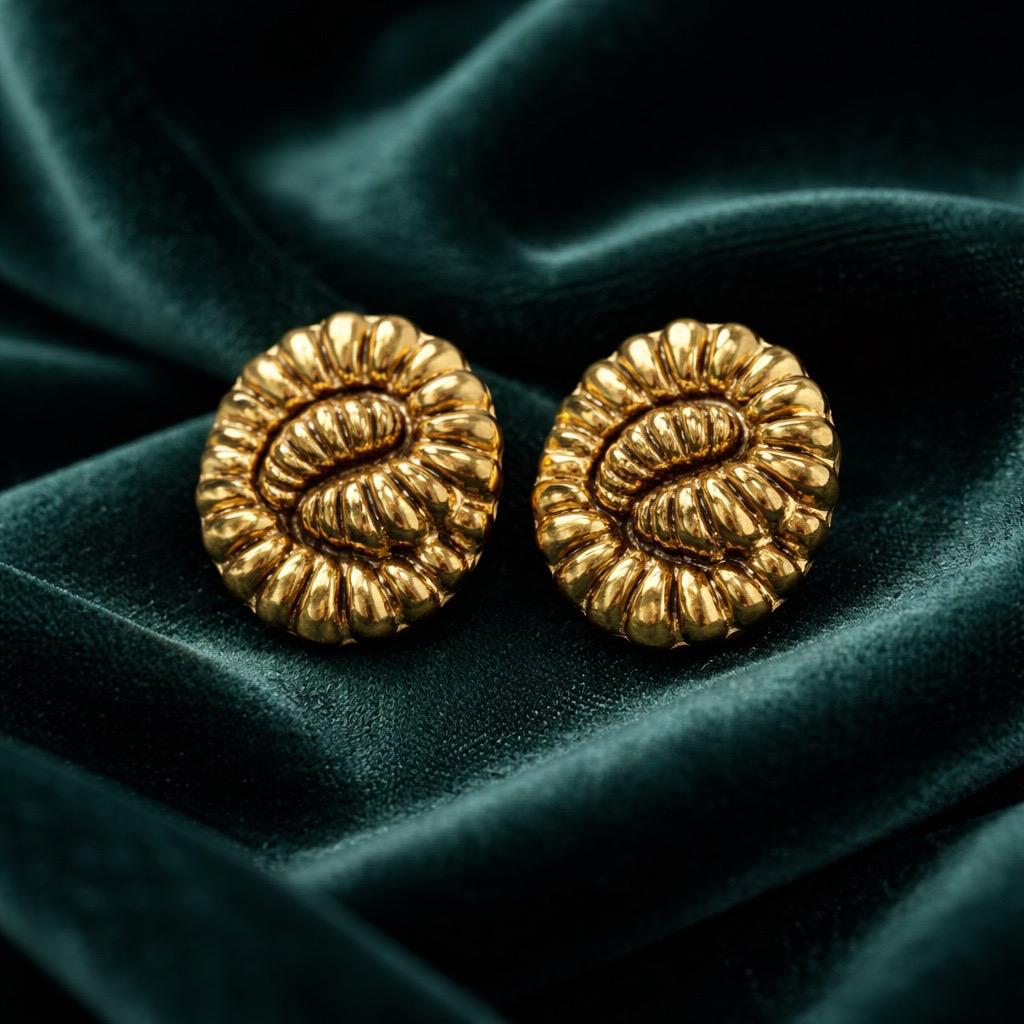 Circular Design Stainless Steel Earrings