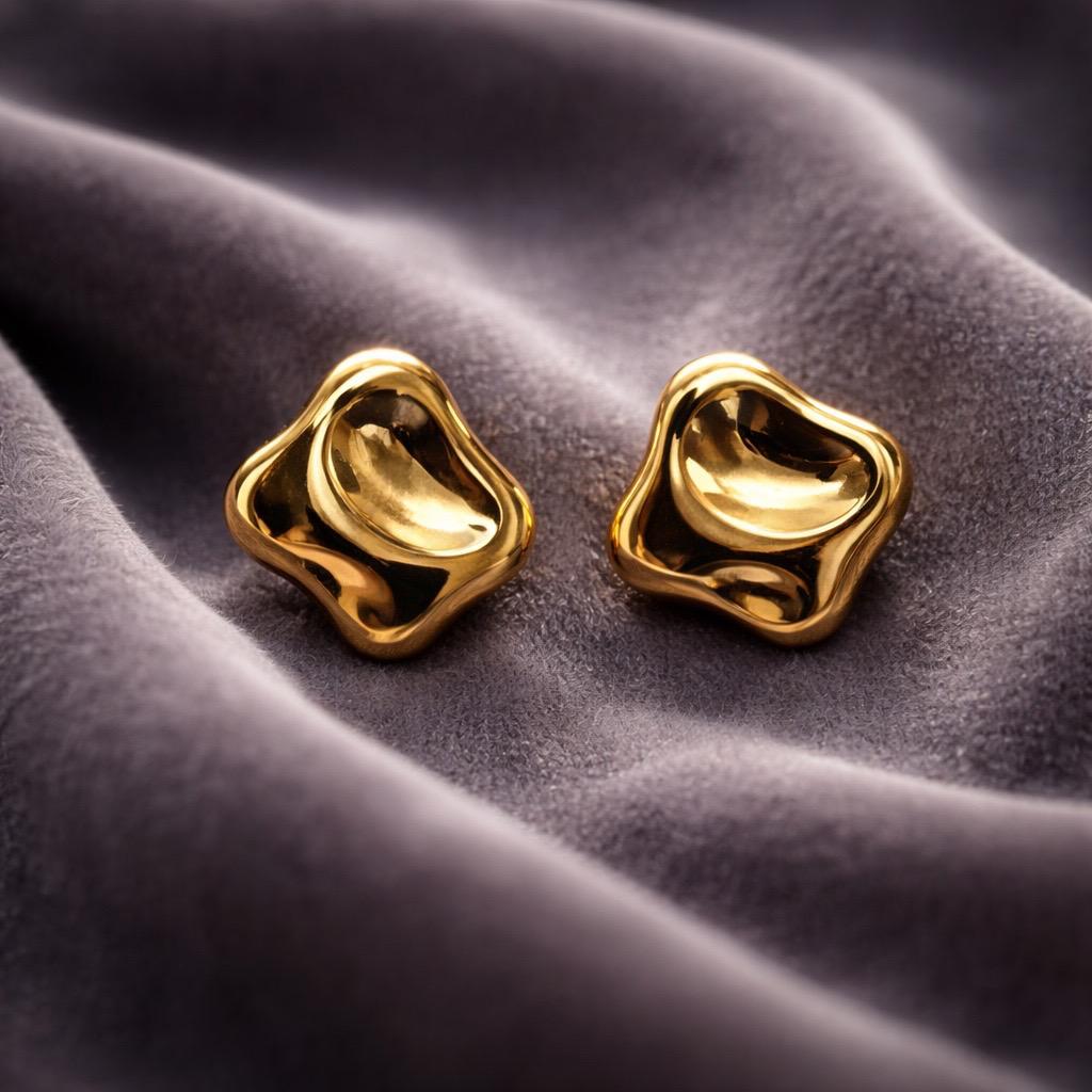 Modern Abstract Stainless Steel Earrings