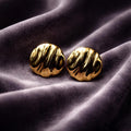 Classic Round Stainless Steel Earrings