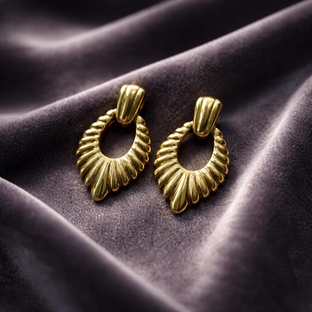 Drop Design Stainless Steel Earrings