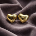 Classic heart-shaped design Stainless Steel Earrings