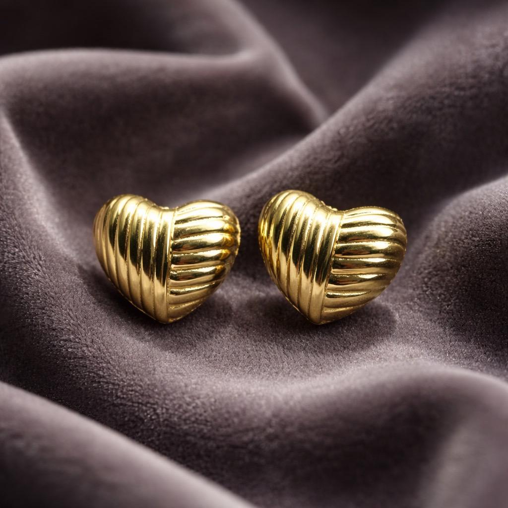 Classic heart-shaped design Stainless Steel Earrings