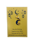 Eid Crescent & Star Pocket Hug Charm - Navy Blue