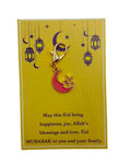 Eid Crescent & Star Pocket Hug Charm - Red