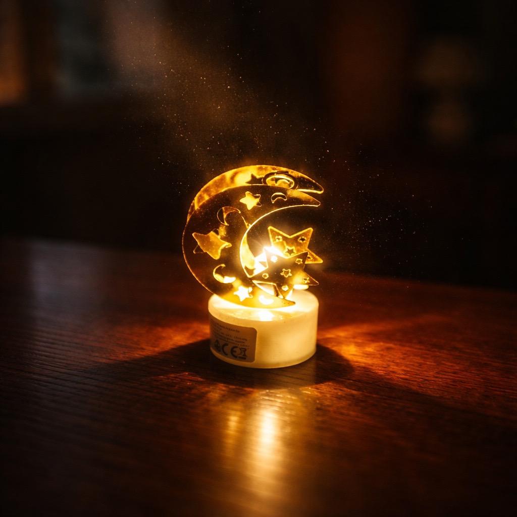 Celestial Star Crescent Glow Light