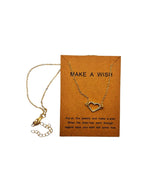 Make A Wish Heart Necklace