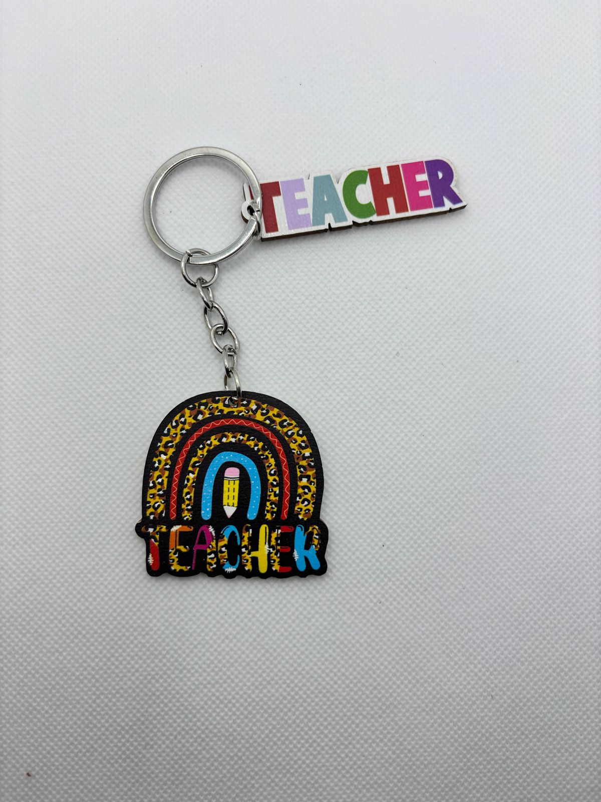 Black Rainbow Teacher's Day Keychain
