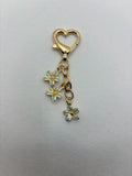 Blue and White Flowers Charm