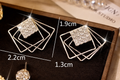Geometric Gold Earrings