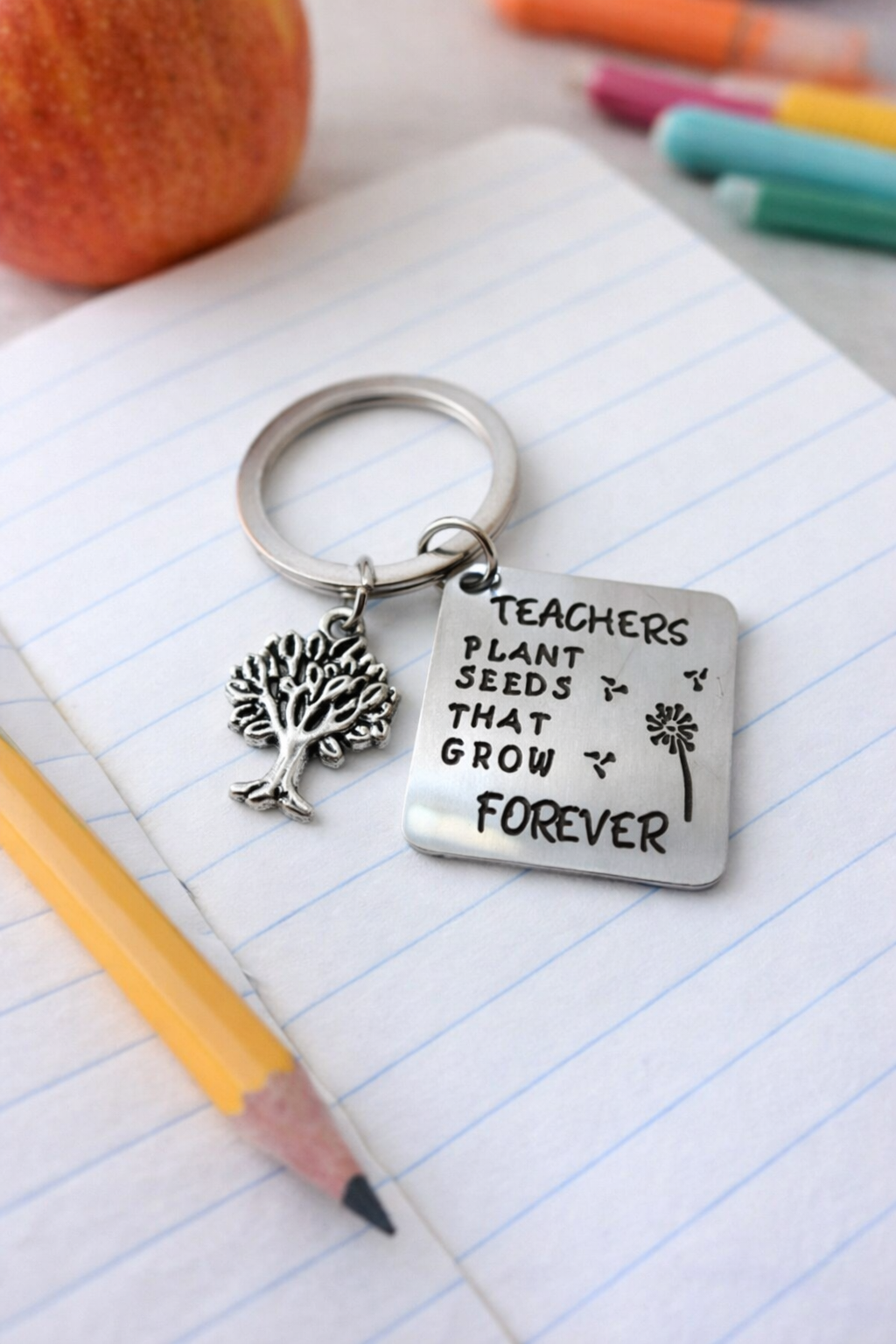 Teacher's Plant Seeds -Metal - Teacher's Day Keychain