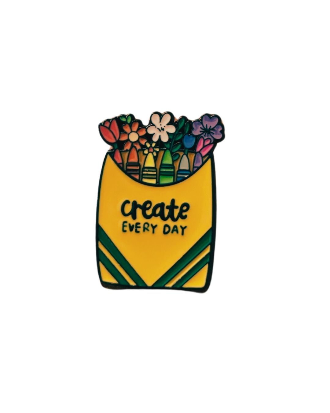 Create Every Day Enamel Pin