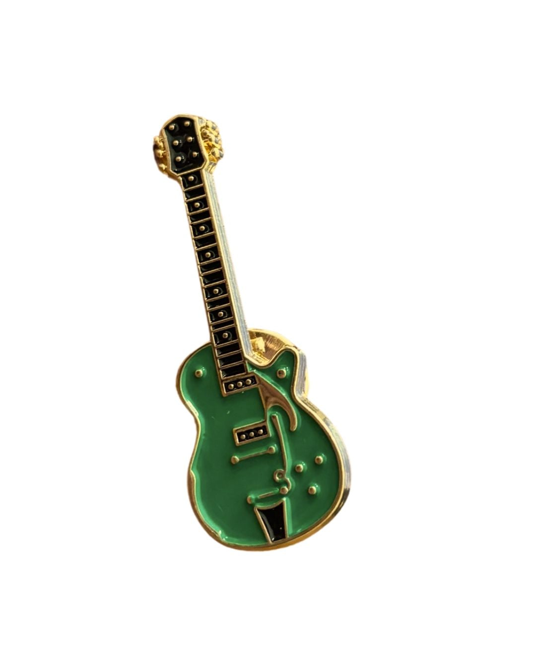 Green Guitar Enamel Pin