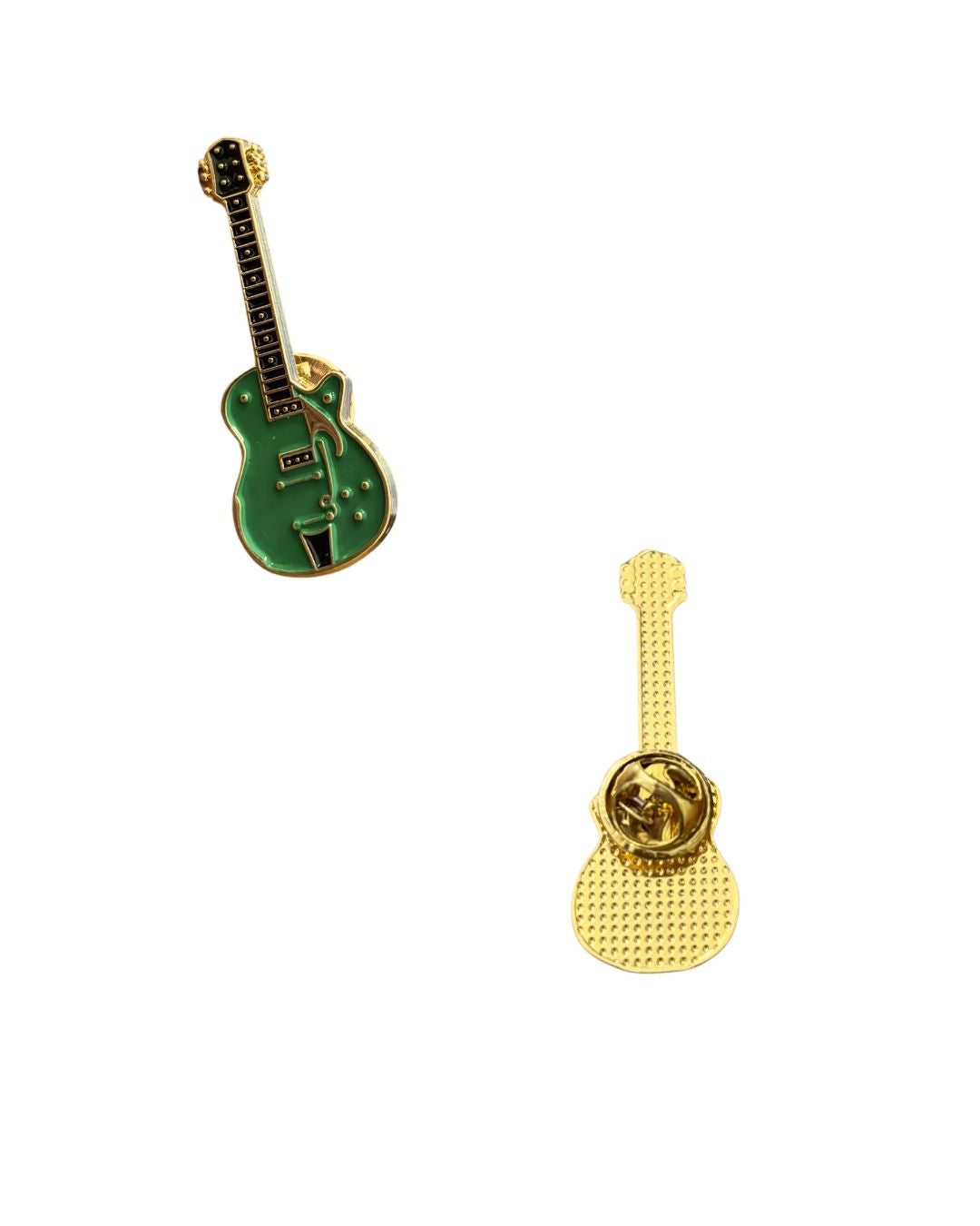 Green Guitar Enamel Pin