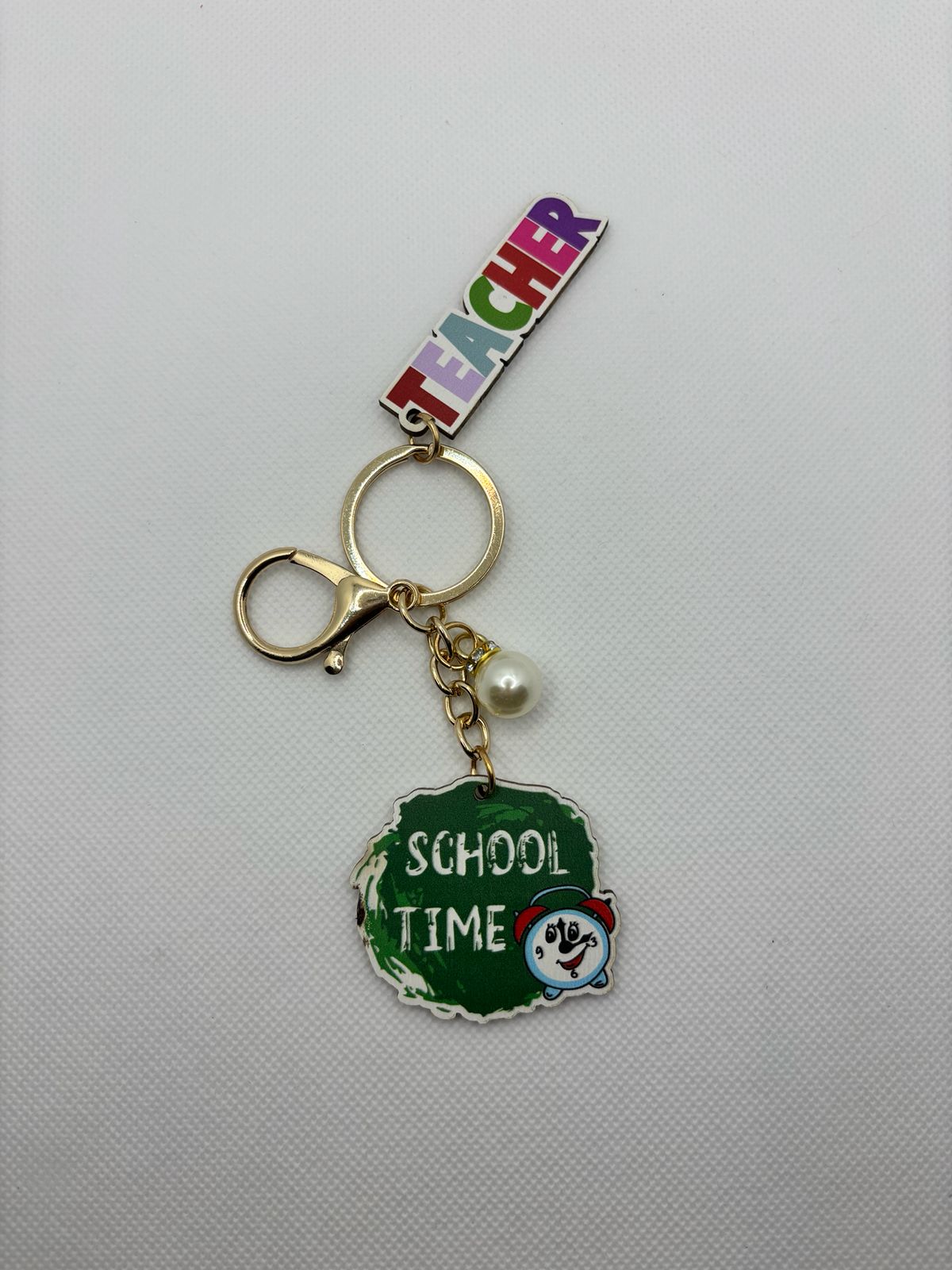 Green School Time - Teacher's Day Keychain