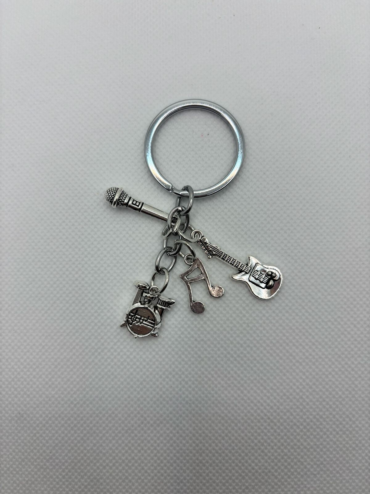 Guitar Drums Mic Keychain