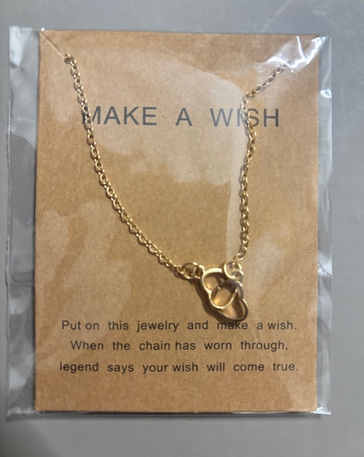 Make A Wish Double Heart Necklace