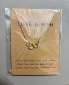 Make A Wish Double Heart Necklace