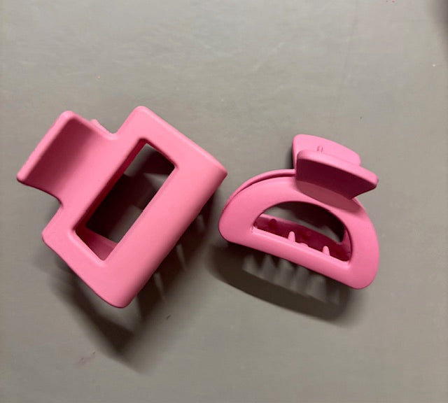 Pack of 2 Pink Hair Claws