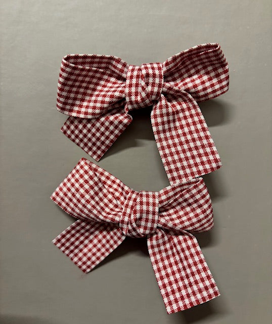Red Gingham Bows