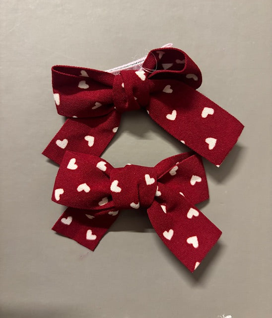 Red Heart Bows
