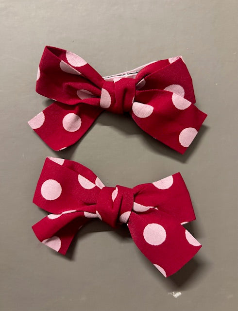 Red bold Polka Dot Bows