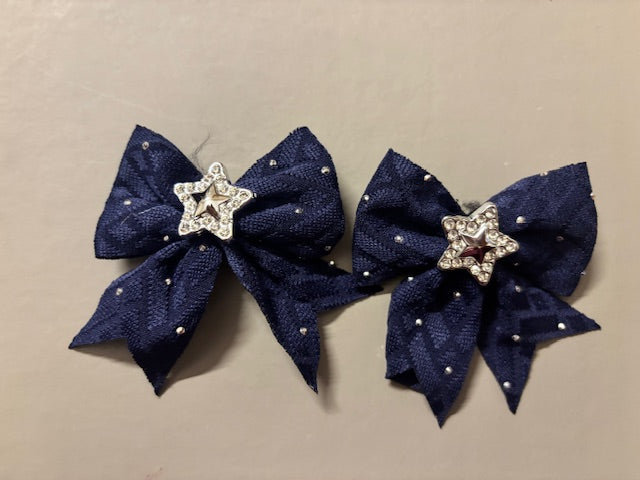 Navy Blue Bows