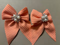 Soft Peach Bows