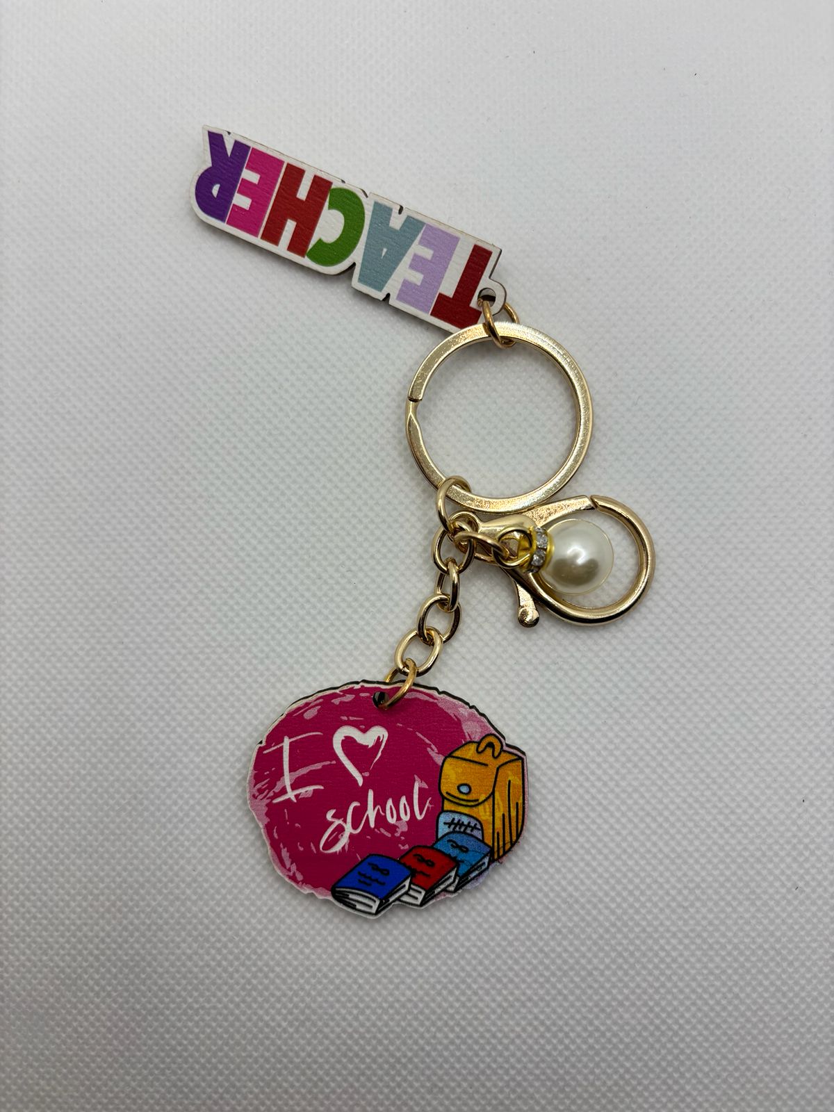 I love School - Teacher's Day Keychain