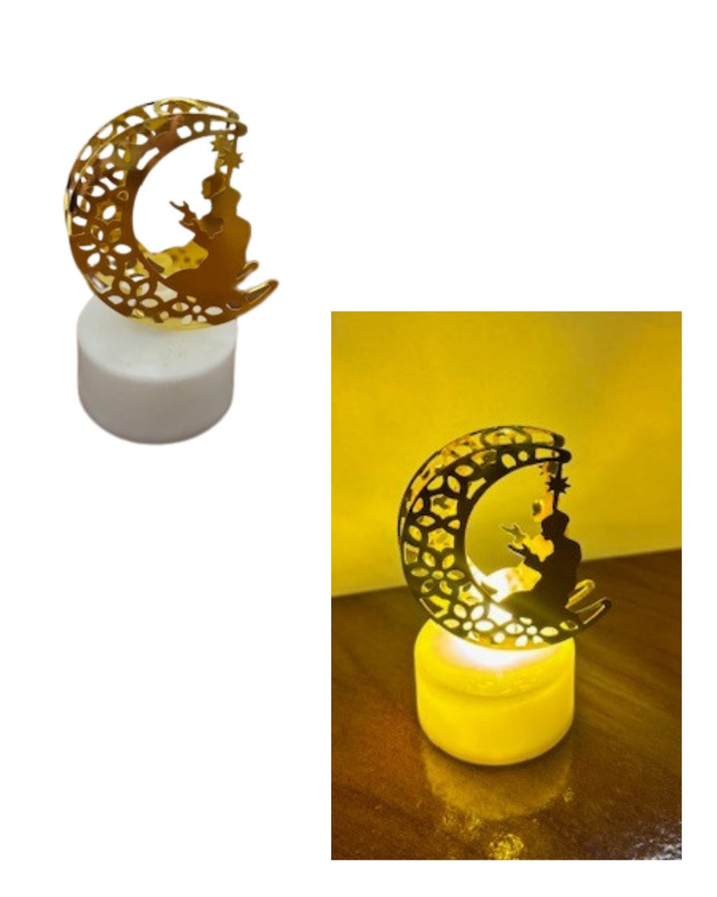Ramadan Prayer Crescent LED Glow Light