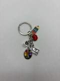 Paint Pallet - Metal - Teacher's Day Keychain