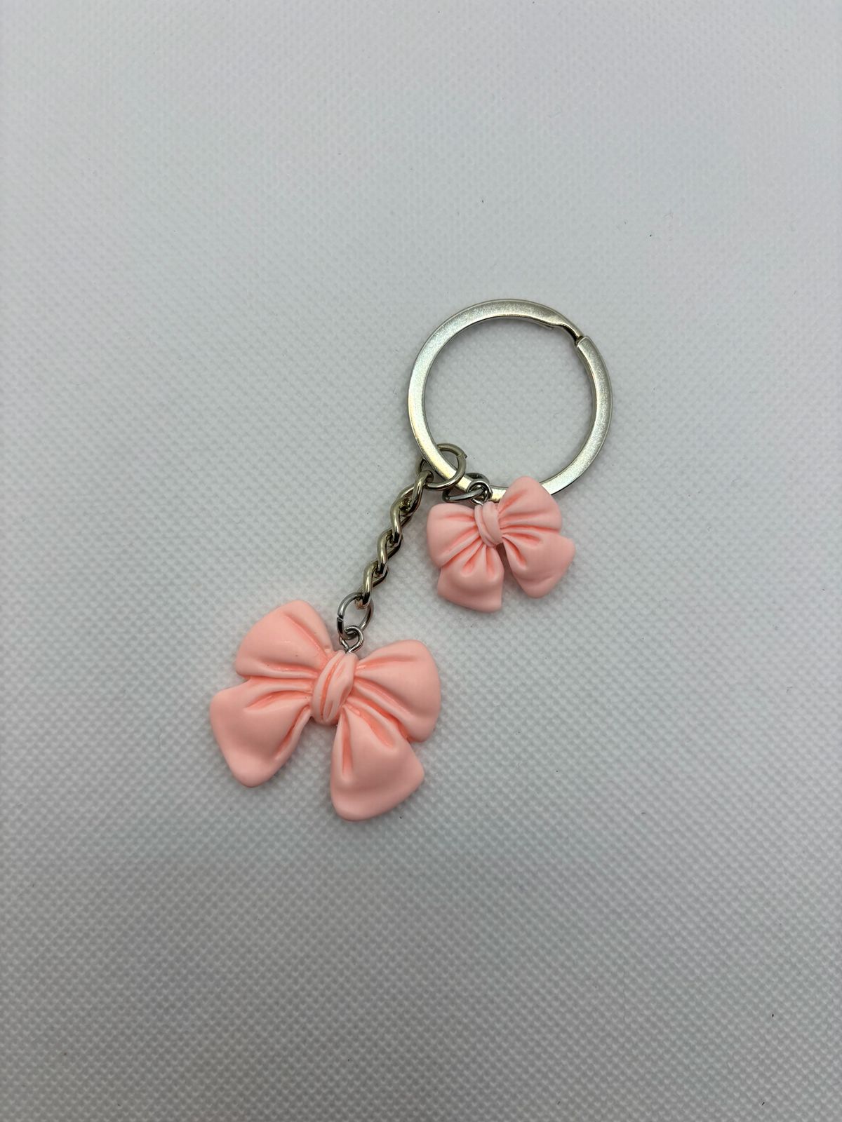 Pink Bow Keychain