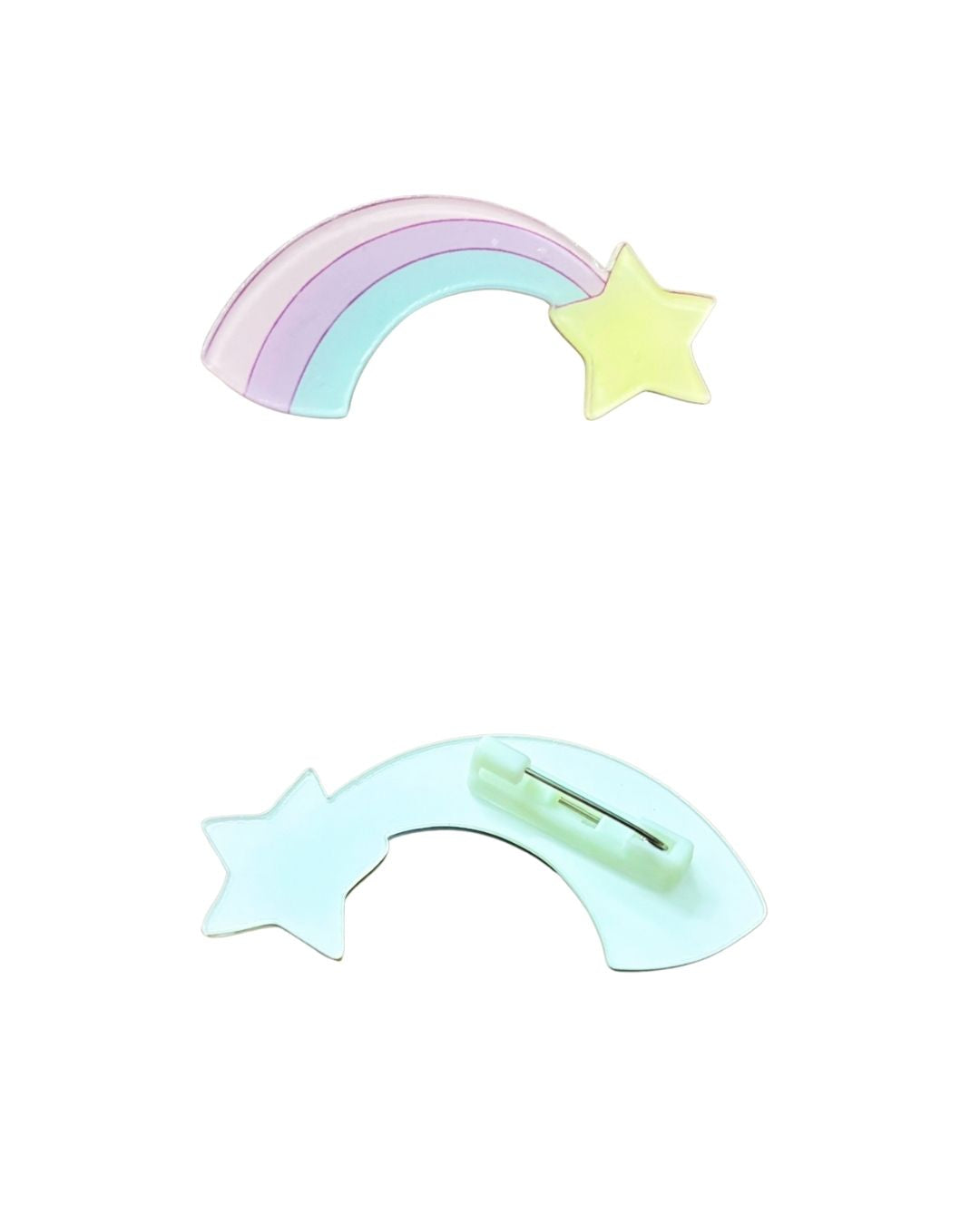 Rainbow Shooting Star Badge