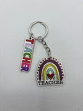 Rainbow Teacher's Day Keychain