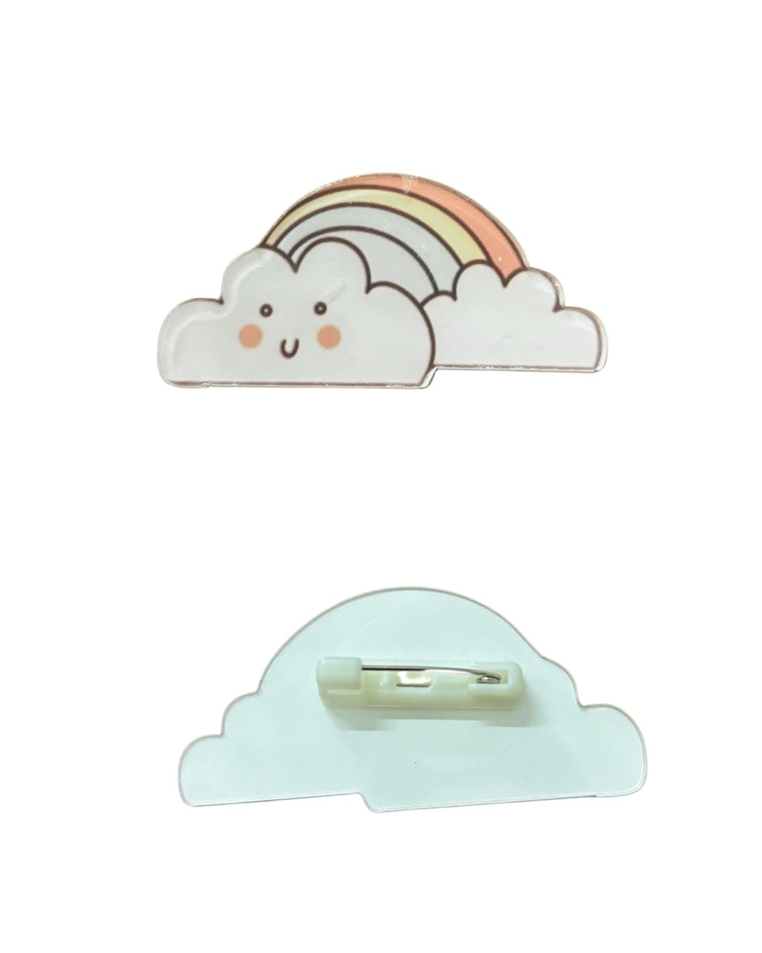 Rainbow and Clouds Badge