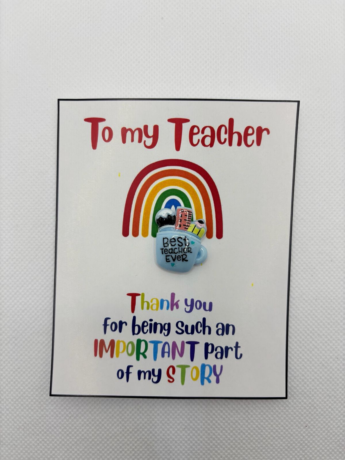 Best Teacher Ever Pocket Hug