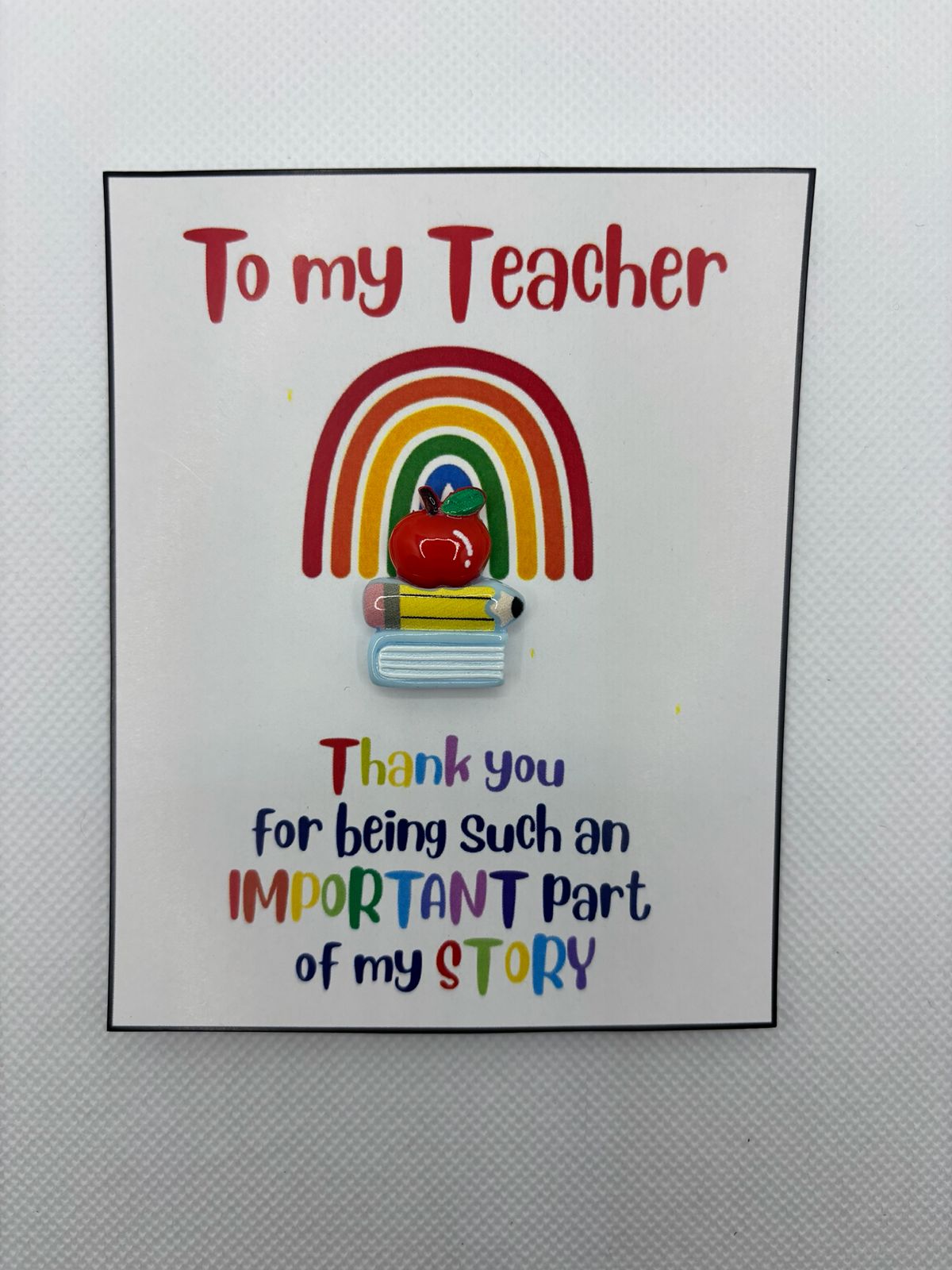 Book Pencil Apple Pocket Hug