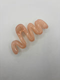 Peach Wave Hair Claw