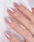Blush Pink Cat Eye Press-On Nails – Almond Shape