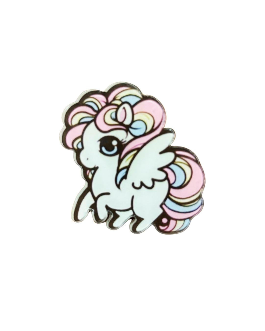 White Unicorn Badge