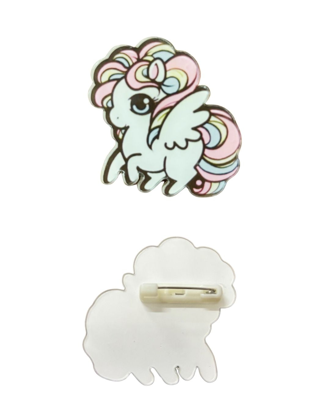 White Unicorn Badge